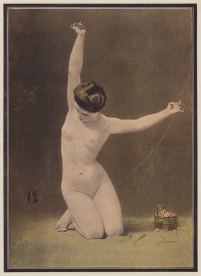 De vrouw en de vogel door Ernst Philippe Zacharie