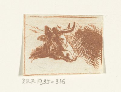 Koeienkop naar rechts door Ernst Willem Jan Bagelaar