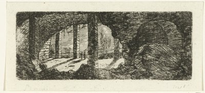 Ruïne van Fort Sint-Pieter bij Maastricht door Ernst Willem Jan Bagelaar
