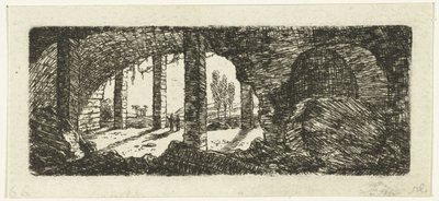 Ruïne van Fort Sint-Pieter bij Maastricht door Ernst Willem Jan Bagelaar