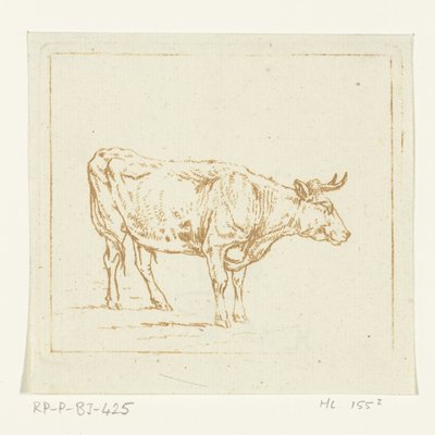 Stier staand, naar rechts door Ernst Willem Jan Bagelaar