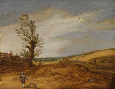 Een uitzicht in de duinen door Esaias van de Velde