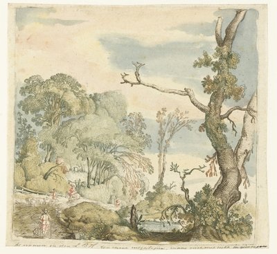 Landschap met bomen door Esaias van de Velde
