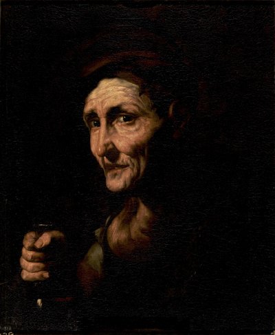 Oude drinkster door Esteban March