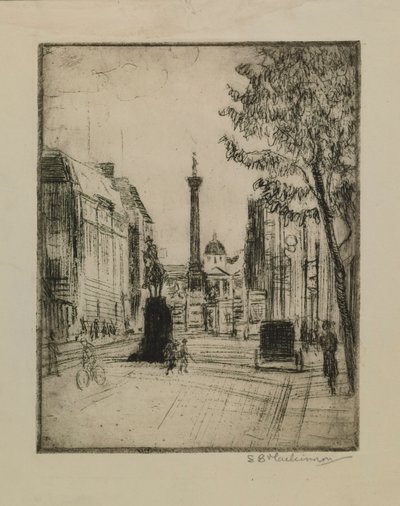 Uitzicht op Trafalgar Square door Esther Blaikie MacKinnon