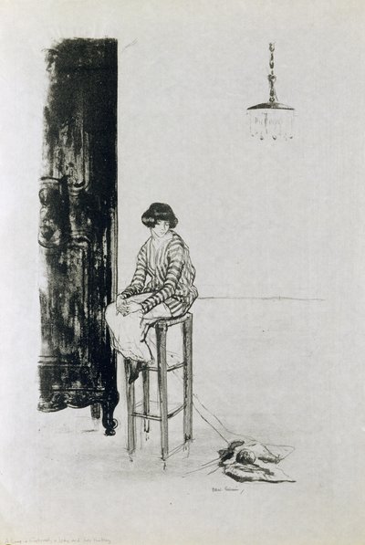 Een Dame en haar Breiwerk door Ethel Gabain