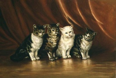 Vier Katten door Ethel Leigh