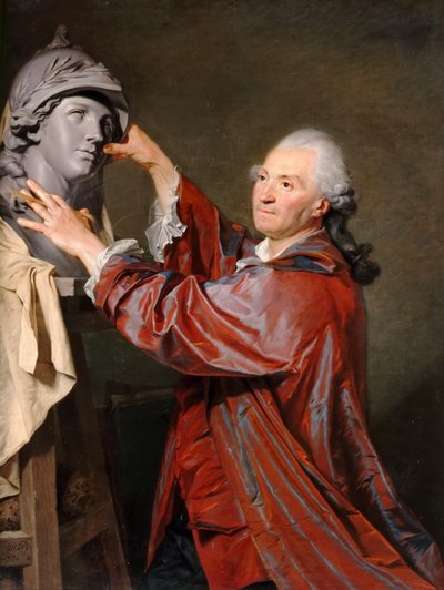 Portret van Louis-Claude Vassé door Etienne Aubry