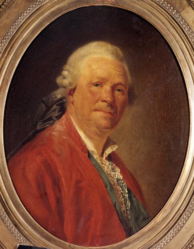 Portret van Ritter Christoph Willibald von Gluck, Duitse componist. Schilderij door Etienne Aubry. 18e eeuw door Etienne Aubry