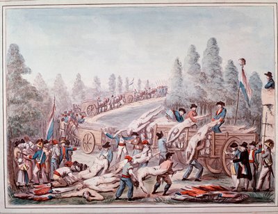 Lijken vervoeren tijdens de Revolutie door Etienne Bericourt