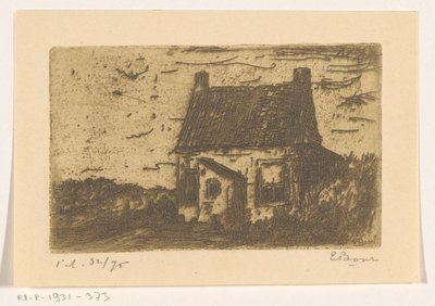 Huisje te Ter Heijde bij Den Haag door Etienne Bosch (signed by artist)