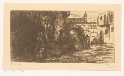 Oberammergau door Etienne Bosch (signed by artist)