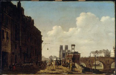 De keizer bezoekt de Halle aux vins en de eau de vie, in 1811 door Etienne Bouhot