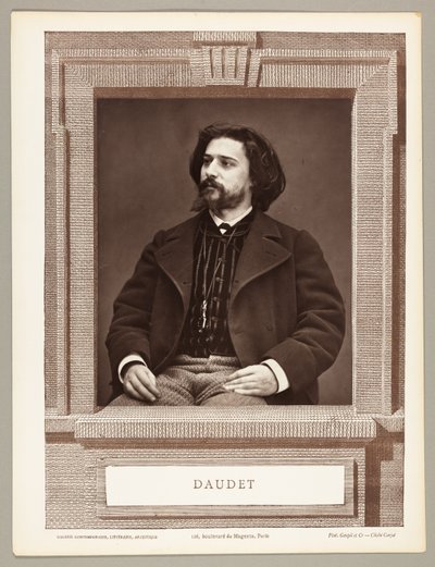Alphonse Daudet (Franse romanschrijver, 1849-1897) door Etienne Carjat