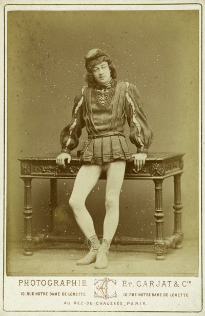 Charley in de rol van Jehan Frollo door Etienne Carjat