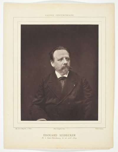 Édouard Siebecker door Etienne Carjat