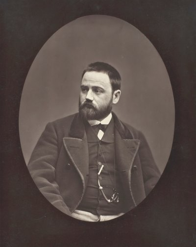 Émile Zola Franse romanschrijver, toneelschrijver en journalist, 1840-1902, ca. 1876 door Etienne Carjat