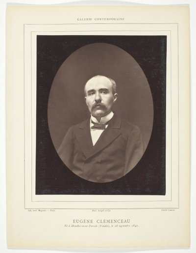 Eugène Clémenceau door Etienne Carjat