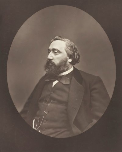 Gambetta, c. 1876 door Etienne Carjat
