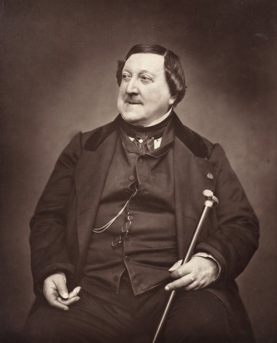 Gioachino Antonio Rossini Italiaanse componist door Etienne Carjat