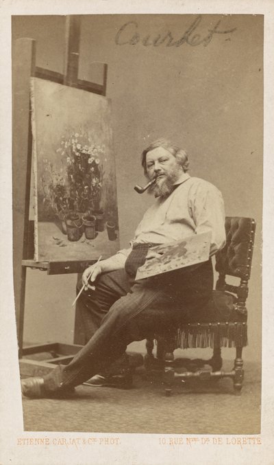Gustave Courbet door Etienne Carjat