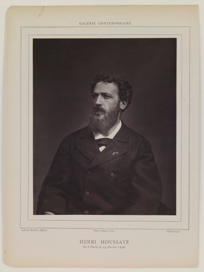 Henri Houssaye door Etienne Carjat