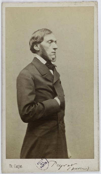 Portret van Peyrat Alphonse, (1812 - 1890), (publicist, politicus) door Etienne Carjat