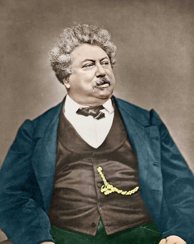 Portret van Alexandre Dumas Père door Carjat. door Etienne Carjat