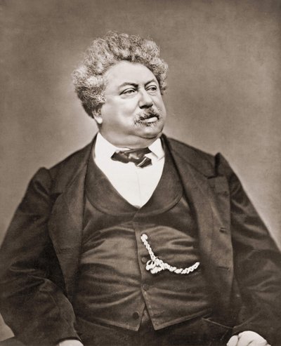 Portret van Alexandre Dumas Père door Carjat. door Etienne Carjat