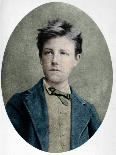Portret van Arthur Rimbaud (1859 - 1891) op 17-jarige leeftijd. door Etienne Carjat