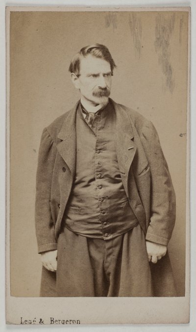 Portret van François Delsarte, ca. 1870-90 (albuminedruk) door Etienne Carjat