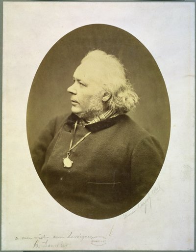 Portret van Honore Daumier (1808-79) 1861 door Etienne Carjat