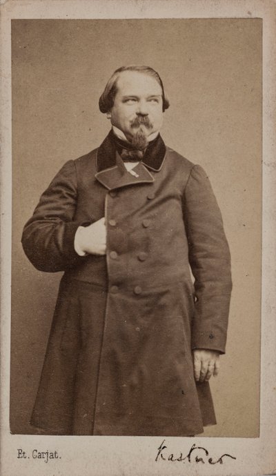 Portret van de componist Jean-Georges Kastner 1810-1867, 1867 door Etienne Carjat