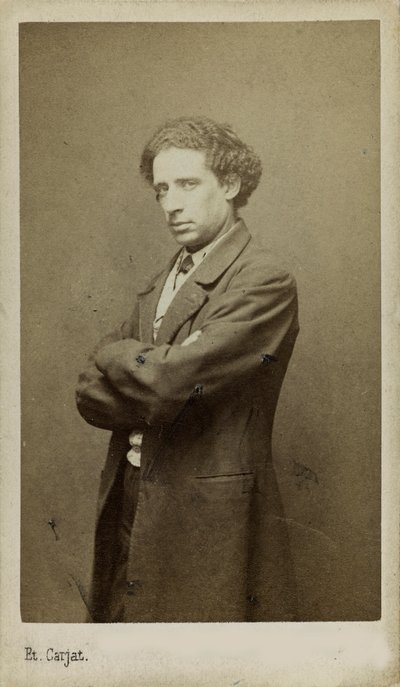 Portret van de componist Olivier Métra, 1830-1889 door Etienne Carjat