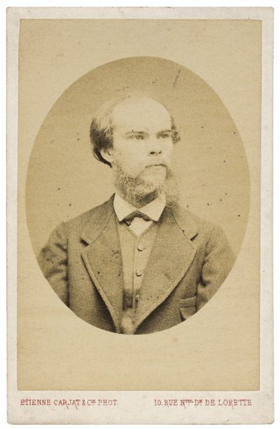 Portret van de dichter Paul Verlaine 1844-1896, ca. 1870 door Etienne Carjat