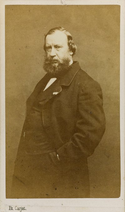 Portret van de kunstenaar Constant Troyon, vroege 1860s door Etienne Carjat