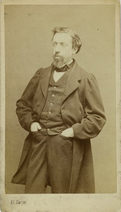 Portret van de componist François-Auguste Gevaert 1828-1908, ca. 1870 door Etienne Carjat