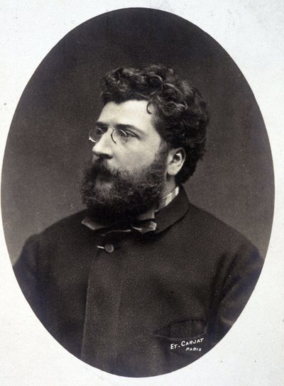 Portret van de componist Georges Bizet door Etienne Carjat