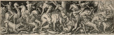 Strijd van mens en dier door Etienne Delaune