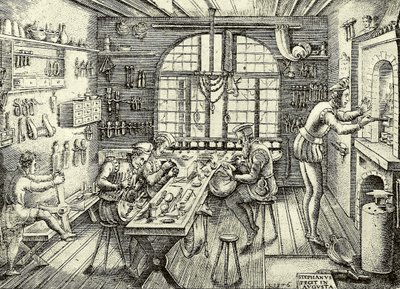 Goudsmidswinkel door Etienne Delaune