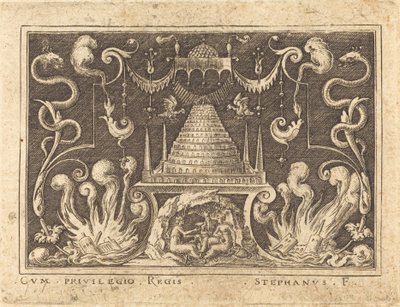 Het incest van Lot door Etienne Delaune
