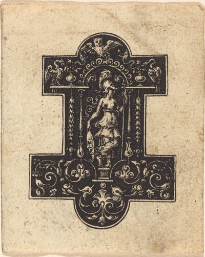 Minerva staand door Etienne Delaune