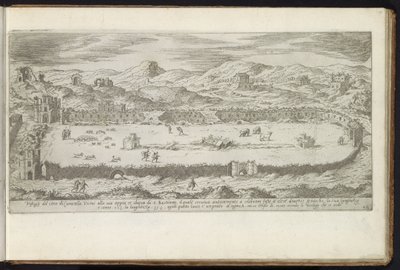 Circus van Maxentius te Rome door Etienne Duperac
