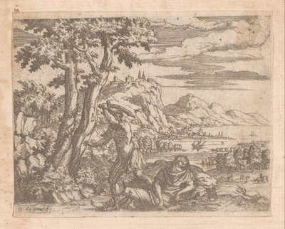 Landschap met Jupiter en Io door Etienne Duperac