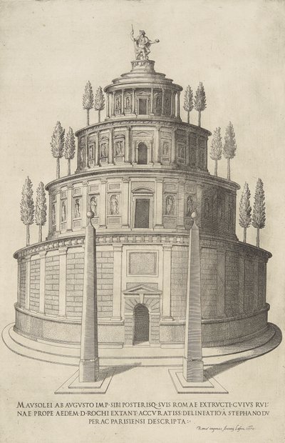Mausolei Ab Augusto Imp door Etienne Duperac