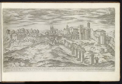 Monte Celio te Rome door Etienne Duperac