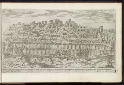 Palatijn en het Circus Maximus te Rome door Etienne Duperac