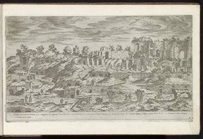 Palatijn te Rome door Etienne Duperac