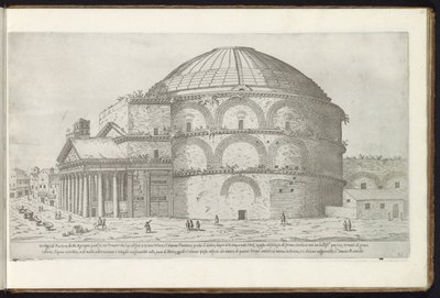 Pantheon te Rome door Etienne Duperac