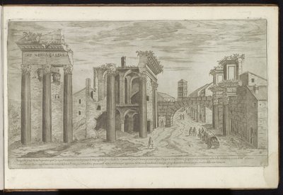 Ruïnes op het Forum van Nerva door Etienne Duperac